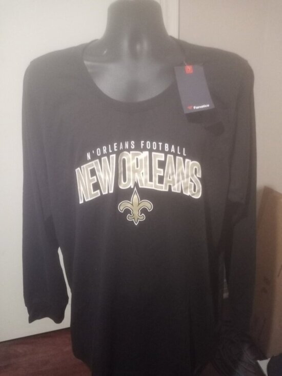 Fanatics Tops - New New Orleans Saints Fanatics Women's Black Long Sleeve T-Shirt 4X